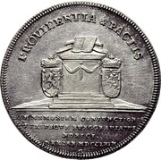 ¼ Thaler - Christian Frederick Charles Alexander Acquisition of Bayreuth; ¼ Konventionstaler, Germany, 1769 reverse image