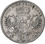 ¼ Thaler - Christian Frederick Charles Alexander ¼ Konventionstaler, Germany, 1775 reverse image