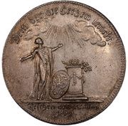 ¼ Thaler - Christian Frederick Charles Alexander Peace obverse image