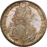 ½ Thaler - Charles William Frederick Ansbach Justice Board obverse image