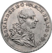 ½ Thaler - Christian Frederick Charles Alexander Bruckberger Porzellanfabrik obverse image
