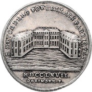 ½ Thaler - Christian Frederick Charles Alexander Bruckberger Porzellanfabrik, Germany, 1767 reverse image
