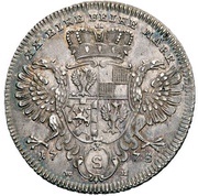 ½ Thaler - Christian Frederick Charles Alexander ½ Konventionstaler, Germany, 1775 reverse image