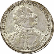 ⅔ Thaler - Charles Frederick William obverse image