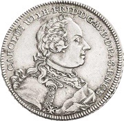 ⅔ Thaler - Charles Frederick William obverse image