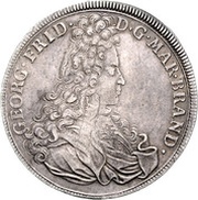 1 Thaler - George Frederick II Start of reign obverse image