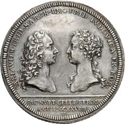 1 Thaler - Charles William Frederick Marriage obverse image