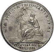 1 Thaler - Charles William Frederick Augsburg Confession, Germany, 1730 reverse image