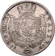 1 Thaler - Charles William Frederick, Germany, 1752 reverse image