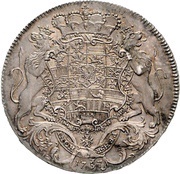 1 Thaler - Charles William Frederick, Germany, 1757 reverse image