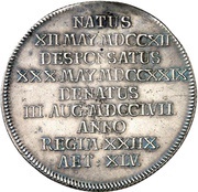1 Thaler - Charles William Frederick Death, Germany, 1757 reverse image