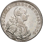 1 Thaler - Christian Frederick Charles Alexander obverse image