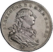 1 Thaler - Christian Frederick Charles Alexander Konventionstaler obverse image