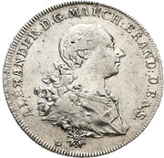 1 Thaler - Christian Frederick Charles Alexander Konventionstaler obverse image