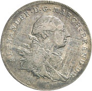 1 Thaler - Christian Frederick Charles Alexander obverse image