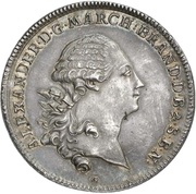 1 Thaler - Christian Frederick Charles Alexander Acquisition of Bayreuth obverse image