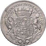 1 Thaler - Christian Frederick Charles Alexander, Germany, 1771 reverse image