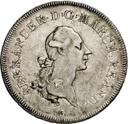 1 Thaler - Christian Frederick Charles Alexander Konventionstaler obverse image
