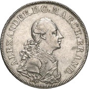 1 Thaler - Christian Frederick Charles Alexander Konventionstaler obverse image