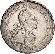 1 Thaler - Christian Frederick Charles Alexander Konventionstaler obverse image