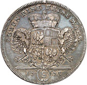 1 Thaler - Christian Frederick Charles Alexander Konventionstaler, Germany, 1775 reverse image