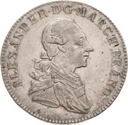 1 Thaler "Konventionstaler" - Christian Frederick Charles Alexander obverse image