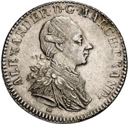 1 Thaler - Christian Frederick Charles Alexander Konventionstaler obverse image