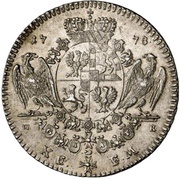1 Thaler - Christian Frederick Charles Alexander Konventionstaler, Germany, 1778 reverse image