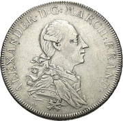 1 Thaler - Christian Frederick Charles Alexander Konventionstaler obverse image