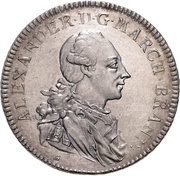 1 Thaler "Konventionstaler" - Christian Frederick Charles Alexander Order of the red eagle obverse image