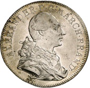 1 Thaler - Christian Frederick Charles Alexander Konventionstaler obverse image