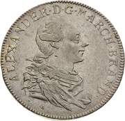 1 Thaler - Christian Frederick Charles Alexander Konventionstaler obverse image