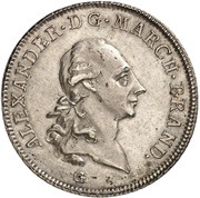 1 Thaler - Christian Frederick Charles Alexander Konventionstaler obverse image