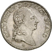 1 Thaler - Christian Frederick Charles Alexander Konventionstaler obverse image