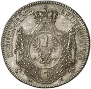 1 Thaler - Christian Frederick Charles Alexander Konventionstaler, Germany, 1785 reverse image