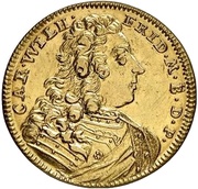 ½ Carolin - Charles William Frederick obverse image