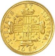 1 Ducat - John Frederick, Germany, 1684 reverse image