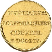 1 Ducat - Charles William Frederick Marriage, Germany, 1754 reverse image