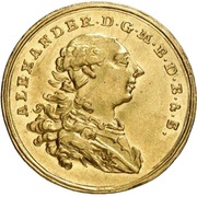 1 Ducat - Christian Frederick Charles Alexander obverse image