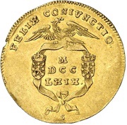 1 Ducat - Christian Frederick Charles Alexander Acquisition of Bayreuth, Germany, 1769 reverse image
