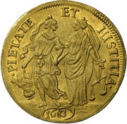 2 Ducats - John Frederick, Germany, 1683 reverse image