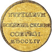 2 Ducats - Charles William Frederick Marriage, Germany, 1754 reverse image