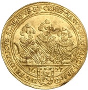 4 Ducats - Frederick, Albert and Christian obverse image