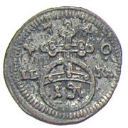 1 Pfennig - Frederick Ⅲ, Germany, 1735-1750 reverse image