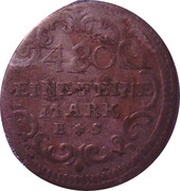 2½ Kreuzer - Frederick Christian, Germany, 1765-1766 reverse image