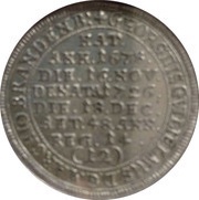1⁄12 Thaler - George William Death, Germany, 1726 reverse image