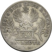 20 Kreuzers - Frederick Christian, Germany, 1763-1765 reverse image