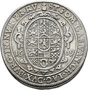 1 Thaler - Christian, Germany, 1609 reverse image