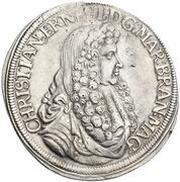 1 Thaler - Christian Ernest obverse image