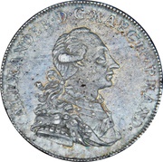 1 Thaler - Christian Frederick Charles Alexander obverse image
